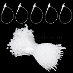 2000Pcs Plastic Price Tag Chains, Fastener Hang Tag Snap Lock Pins, Clear, 83x3.5x4.5mm(KY-CY0001-01B-02)
