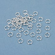 304 Stainless Steel Split Rings, Double Loops Jump Rings, Silver, 5x1mm, Inner Diameter: 3.8mm, Single Wire: 0.5mm(STAS-P223-22S-01)