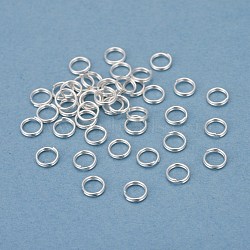 304 Stainless Steel Split Rings, Double Loops Jump Rings, Silver, 5x1mm, Inner Diameter: 3.8mm, Single Wire: 0.5mm(STAS-P223-22S-01)