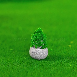 Resin Tree Display Decoration, Micro Landscape Garden Decorations, Dark Green, 16.5x26mm(RESI-G070-03E)