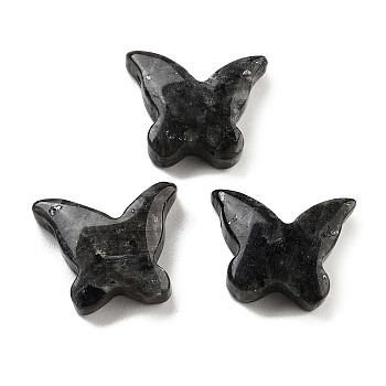 Natural Larvikite Pendants, Butterfly Charms, 19.5x15x5.5mm, Hole: 1mm