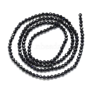 Natural Black Spinel Beads Strands(G-S152-01-2mm)-2