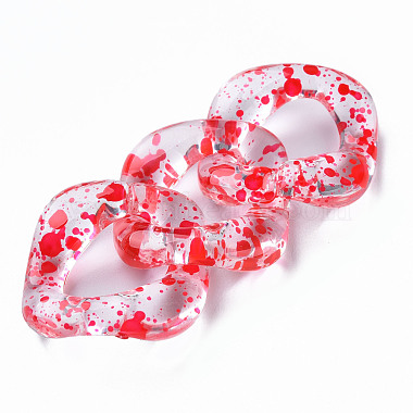 Red Twist Acrylic Quick Link Connectors