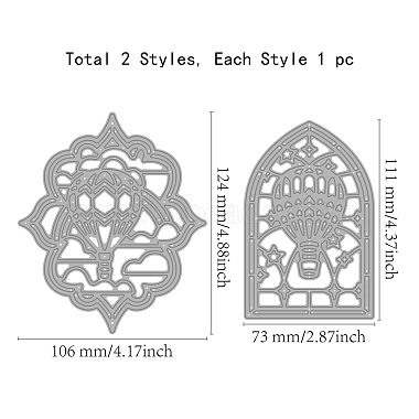 Carbon Steel Cutting Dies Stencils(DIY-WH0309-1985)-6