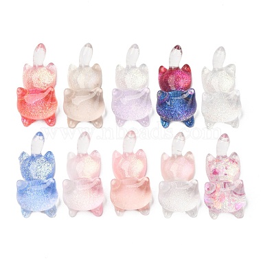 Luminous Transparent Resin Cabochons(X-CRES-L045-17)-3