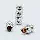 Cierres de tornillo de cobre para collares(KK-F0254-P)-1