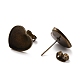 Brass Stud Earring Findings(KK-E774-59AB)-2