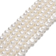 Natural Cultured Freshwater Pearl Beads Strands, Potato, Beige, 4~5.5x5~6.5x4.5~5mm, Hole: 0.7mm, about 70~72pcs/strand, 13.66~13.94 inch(34.7~35.4cm)(PEAR-F018-14)