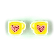 Valentine's Day Silicone Molds, Resin Casting Molds, for Ear Stud Craft Making, Heart Pattern, 17x36x5mm, Inner Diameter: 13x16mm(DIY-J009-02E)