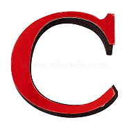 CREATCABIN Acrylic Mirror Wall Stickers Decal, with EVA Foam, Alphabet, Letter.C, Foam: 100x90x10.5mm, 100x90x1mm(DIY-CN0001-13B-C)