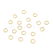 Brass Open Jump Rings, Long-Lasting Plated, Round Ring, Real 18K Gold Plated, 21 Gauge, 5x0.7mm, Inner Diameter: 3.6mm(X-KK-F824-108B-G)