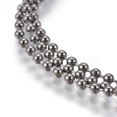 Stainless Steel Ball Chain Necklace Making(MAK-L019-01A-B)-2