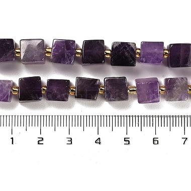 Natural Amethyst Beads Strands(G-G053-B05-01)-5