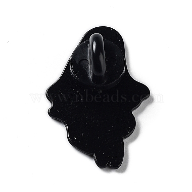 Брошь-призрак с эмалью из сплава черной кошки(JEWB-E034-02EB-02)-2