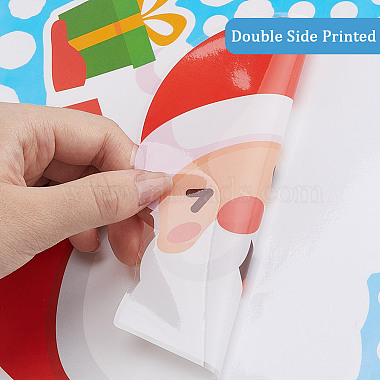 8 Sheets 8 Styles Christmas Themed PVC Static Stickers(STIC-GF0001-15)-6