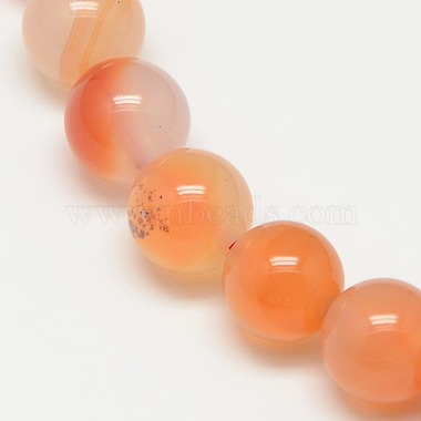 Chapelets de perles en cornaline naturelle(G-N0006-8mm-17)-6