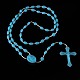 Luminous Plastic Rosary Bead Necklace(RELI-PW0003-05F)-1
