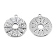 Brass Pave Clear Cubic Zirconia Pendants(KK-N232-456P)-1