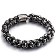 Titanium Steel Skull Link Chain Bracelet for Men(WG51201-03)-1