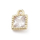 Brass Micro Pave Cubic Zirconia Pendants(KK-M306-05G-06)-1