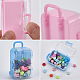 4Pcs 4 Colors Trolley Bag Shaped Plastic Candy Storage Boxes(AJEW-SP0002-61)-4