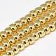 Electroplate Non-magnetic Synthetic Hematite Beads Strands(G-Q465-38G)-1