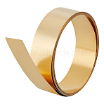 Brass Sheets Rolls, for Mechanical Cutting, Precision Machining, Mould Making, Champagne Yellow, 20x0.2mm, 3m/roll(AJEW-WH0606-003A)