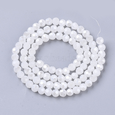 facettes(32 facettes) galvanoplastir des brins de perles de verre(X-EGLA-R018-4mm-7)-2
