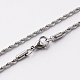 304 Stainless Steel Rope Chain Necklaces(STAS-O056-B-10)-1