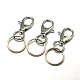Iron Lobster Clasp Keychain(X-HJEW-H019-P)-1