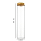 Column Glass Screw Top Bead Storage Tubes(CON-WH0086-094J-02)-1