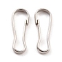 Stainless Steel Color Others 201 Stainless Steel Keychain Clasps(STAS-C044-05A-P)