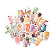 Colorful Bubble Tea Pearl Milk Fruit Tea Stickers, Vinyl Waterproof Decals, for Water Bottles Laptop Phone Skateboard Decoration, Drink Pattern, 3.3x2.5x0.02cm, 90pcs/bag(DIY-A025-02)
