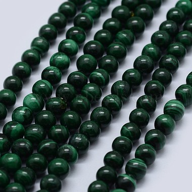 5mm Round Malachite Beads