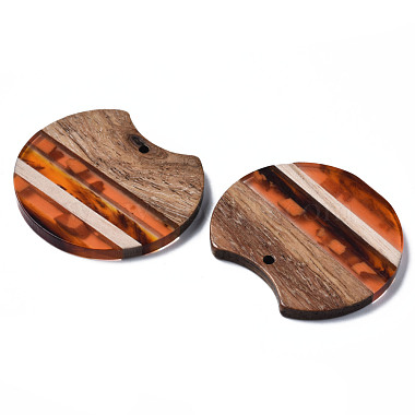 Resin & Walnut Wood Pendants(RESI-N025-014A-D01)-3