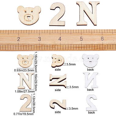 cabochons alphabet en bois de pin gorgecraft(WOOD-GF0001-22)-2