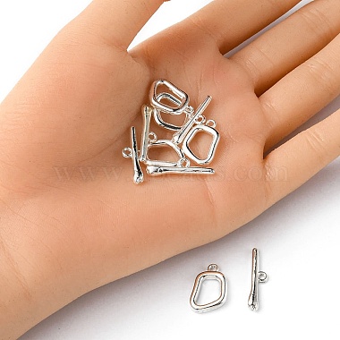 Alloy Toggle Clasps(PALLOY-YW0002-22MS)-3