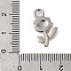 Non-Tarnish 304 Stainless Steel Pendants(STAS-N103-60P)-3