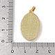 Rack Plating Brass Pave Shell Oval Pendants(KK-U032-92G-05)-3