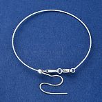 Brass Slider Adjustable Bracelet Making, with Box Chains, 925 Sterling Silver Plated, Inner Diameter: 2-3/8~3-1/8 inch(6~8cm)(KK-P302-01S)