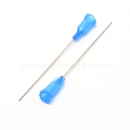 Plastic Fluid Precision Blunt Needle Dispense Tips, with 304 Stainless Steel Pin, Dodger Blue, 6.75x0.77cm, Inner Diameter: 0.42cm, Pin: 0.7mm(TOOL-WH0140-19I)