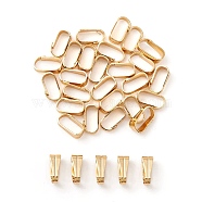 304 Stainless Steel Snap On Bails, Real 18K Gold Plated, 6x3x2.2mm, Inner Diameter: 5.5x2.5mm(STAS-YW0001-46)