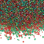 200G Glass Beads, Bubble Beads, Round, No Hole, Red, 2~3mm(GLAA-OC0001-32C)