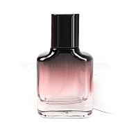 Gradient Glass Perfume Spray Bottles, Essential Oil Refillable Empty Bottle, Pink, 5x5x9.1cm, Capacity: 30ml(1.01fl. oz)(PW-WG72064-04)