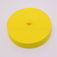 Ultra Wide Thick Flat Elastic Band, Webbing Garment Sewing Accessories, Yellow, 30mm(X1-EC-WH0016-A-S009)
