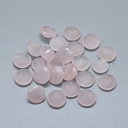 Natural Rose Quartz Cabochons, Half Round/Dome, 9.5~10x4.5~5mm(G-F656-15B)