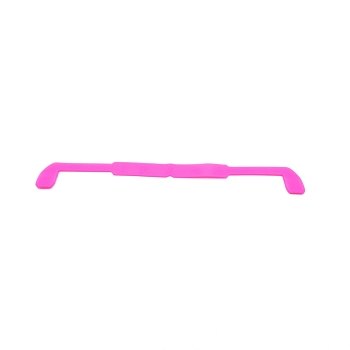 Silicone EyeGlass Holders, Magenta, 215x21x4mm, Hole: 9x2mm