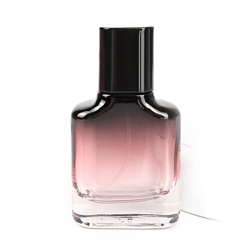 Gradient Glass Perfume Spray Bottles, Essential Oil Refillable Empty Bottle, Pink, 5x5x9.1cm, Capacity: 30ml(1.01fl. oz)