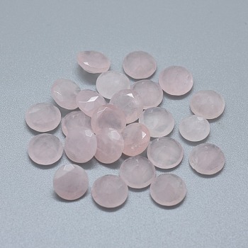 Natural Rose Quartz Cabochons, Half Round/Dome, 9.5~10x4.5~5mm