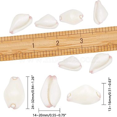 Natural Cowrie Shell Beads(SSHEL-NB0001-09)-2